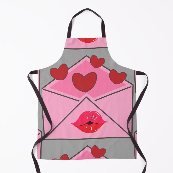 Item preview, Pink Envelope with Red Hearts and Kiss Print designed and sold by Diclebaybas.