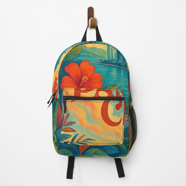 Item preview, Panama City Skyline with Tropical Foliage designed and sold by Places On Earth.
