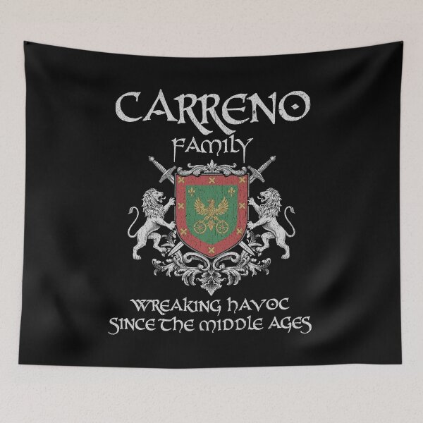 Item preview, Carreno Family Crest – Medieval Heritage Emblem for Ancestry Lovers & Vintage Style Fans designed and sold by 9X FR.