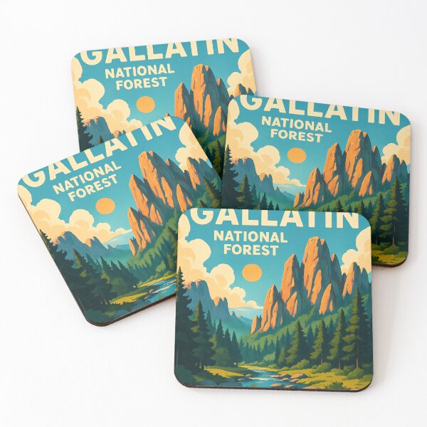 Item preview, Custer Gallatin National Forest with Mountain Stream designed and sold by Places On Earth.