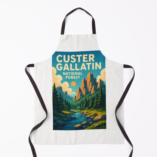 Item preview, Custer Gallatin National Forest with Mountain Stream designed and sold by Places On Earth.