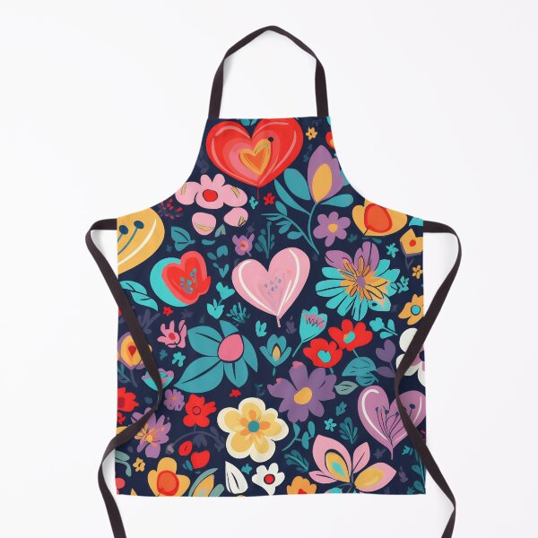 Item preview, Colorful floral design with hearts designed and sold by anytka.