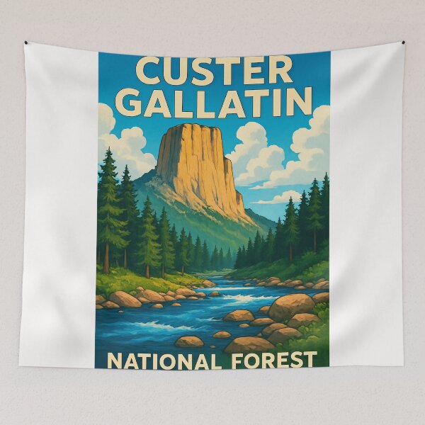 Item preview, Towering Butte in Custer Gallatin National Forest designed and sold by Places On Earth.
