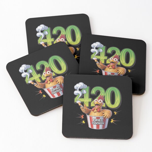 Item preview, Tekst Fried Chicken 420 designed and sold by TrendsLook.