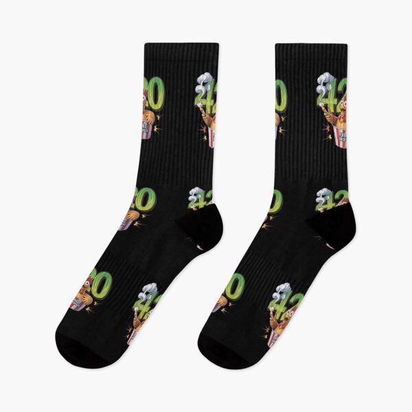Item preview, Tekst Fried Chicken 420 designed and sold by TrendsLook.