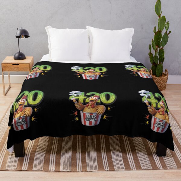 Item preview, Tekst Fried Chicken 420 designed and sold by TrendsLook.