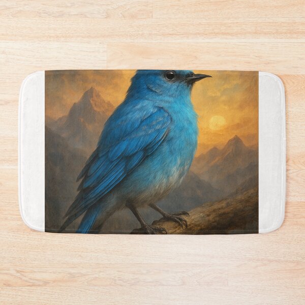 Item preview, Mountain Bluebird at Dusk in Alpine Setting designed and sold by Places On Earth.