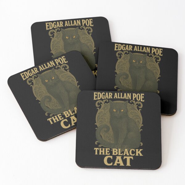 Item preview, The Black Cat - Edgar Allan Poe Gothic Illustration designed and sold by DandoLaTalla.