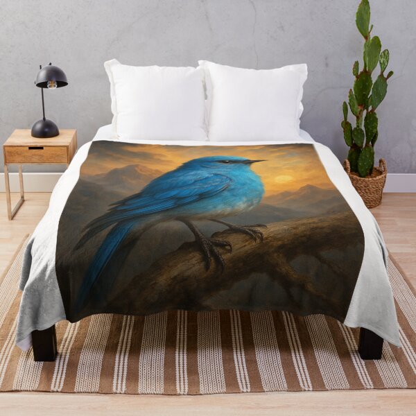 Item preview, Mountain Bluebird at Dusk in Alpine Setting designed and sold by Places On Earth.