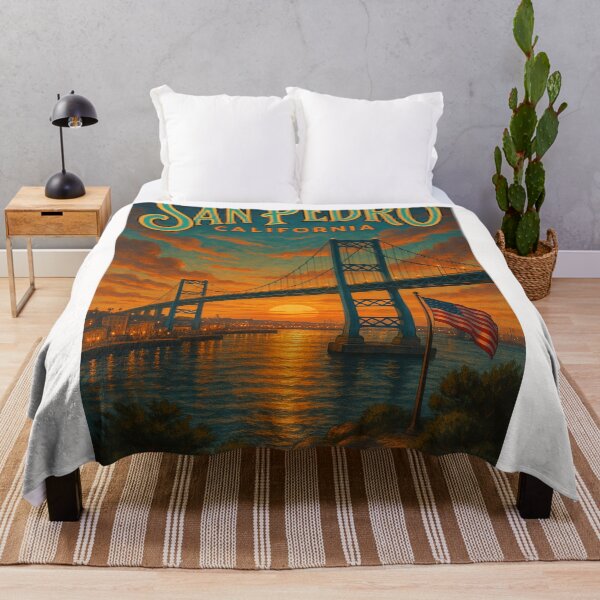 Item preview, San Pedro Bridge at Sunset, California designed and sold by Places On Earth.