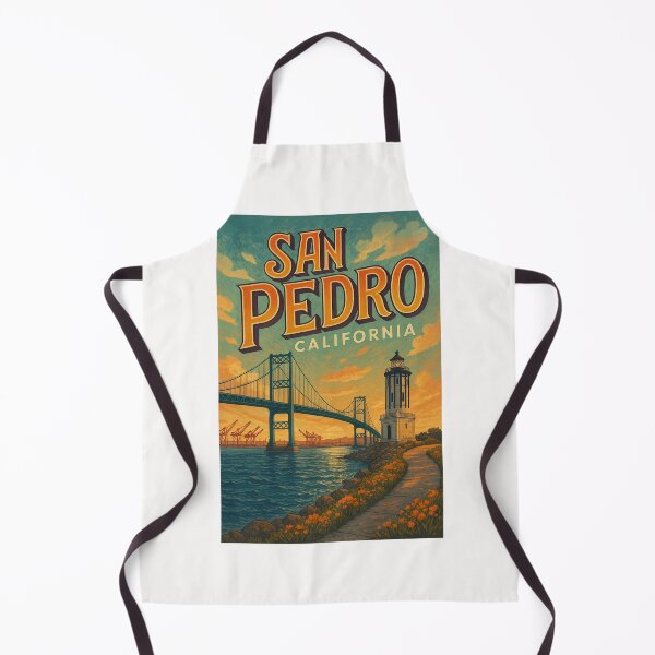 Item preview, San Pedro Lighthouse and Bridge at Dusk designed and sold by Places On Earth.