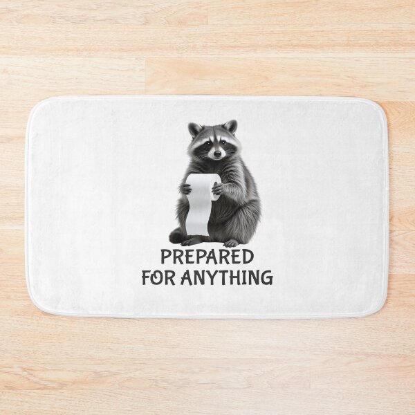 Item preview, Raccoon with Toilet Paper - Prepared for Anything designed and sold by IrynaDesign.