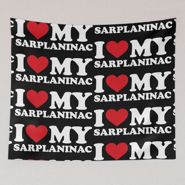 Item preview, I ❤️ My Šarplaninac – Cute red Heart white Design for Big Dog Lovers designed and sold by EmeraldeaArt.