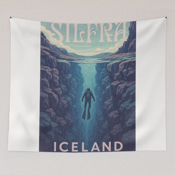 Item preview, Silfra Diver Between Tectonic Plates, Iceland designed and sold by Places On Earth.