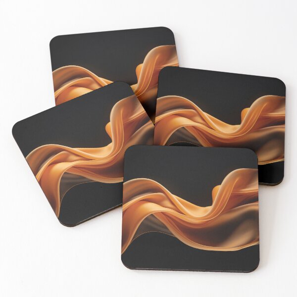 Item preview, Elegant flowing fabric in warm tones designed and sold by anytka.
