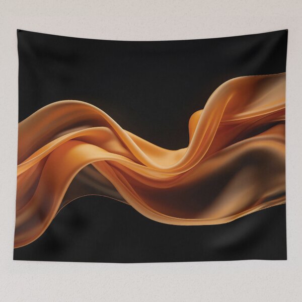 Item preview, Elegant flowing fabric in warm tones designed and sold by anytka.