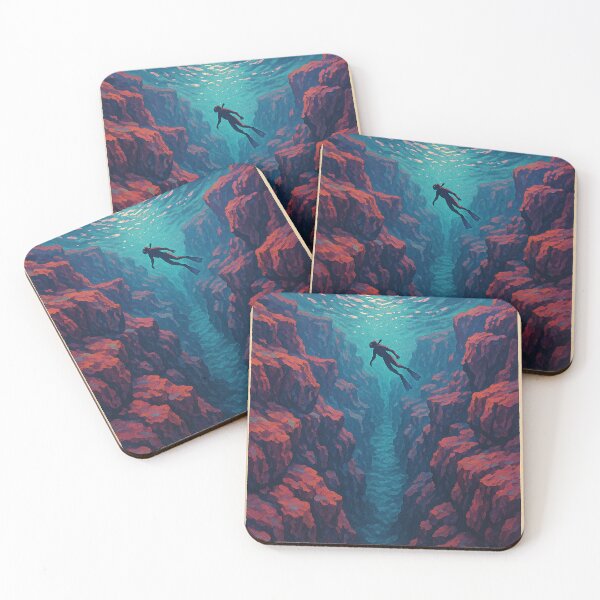 Item preview, Diver Floating in Silfra’s Clear Waters, Iceland designed and sold by Places On Earth.