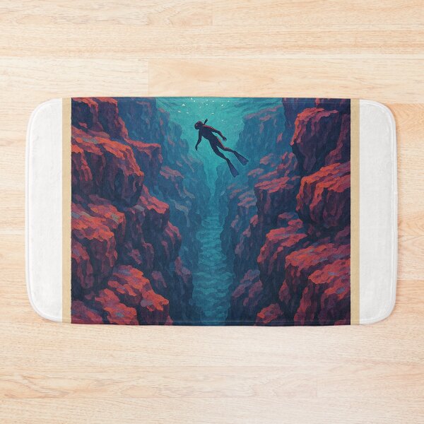 Item preview, Diver Floating in Silfra’s Clear Waters, Iceland designed and sold by Places On Earth.