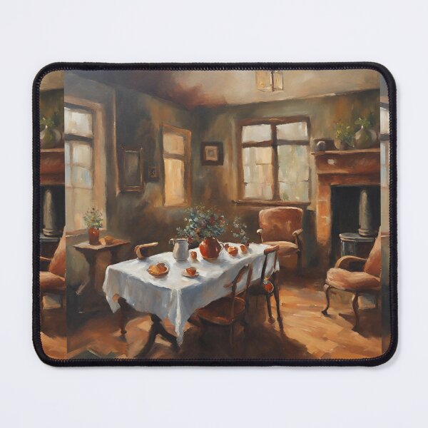 Item preview, Cozy Vintage Dining Room Painting designed and sold by Diclebaybas.