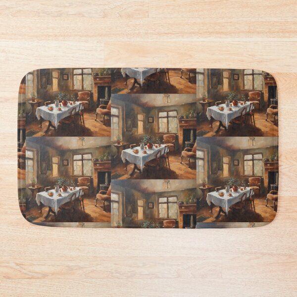 Item preview, Cozy Vintage Dining Room Painting designed and sold by Diclebaybas.