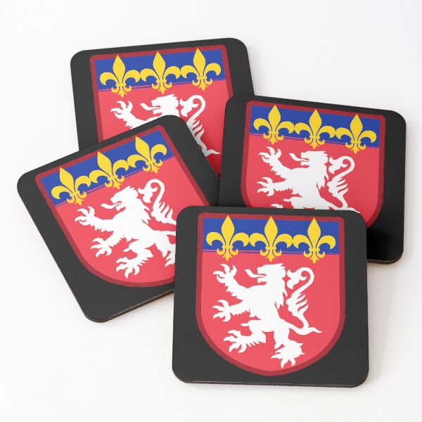 Item preview, Coat of arms of the Lyon metropolitan area, capital of the Rhône, HD logo in flat design: vector illustration for t-shirts, stickers, mugs, posters or modern graphic decorations designed and sold by LAntoine_.