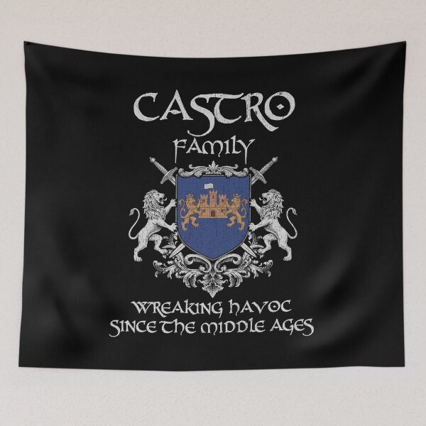 Item preview, Castro Family Crest – Medieval Heritage Emblem for Ancestry Lovers & Vintage Style Fans designed and sold by 9X FR.