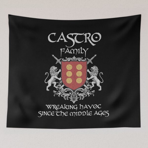 Item preview, Castro Family Crest – Medieval Heritage Emblem for Ancestry Lovers & Vintage Style Fans designed and sold by 9X FR.