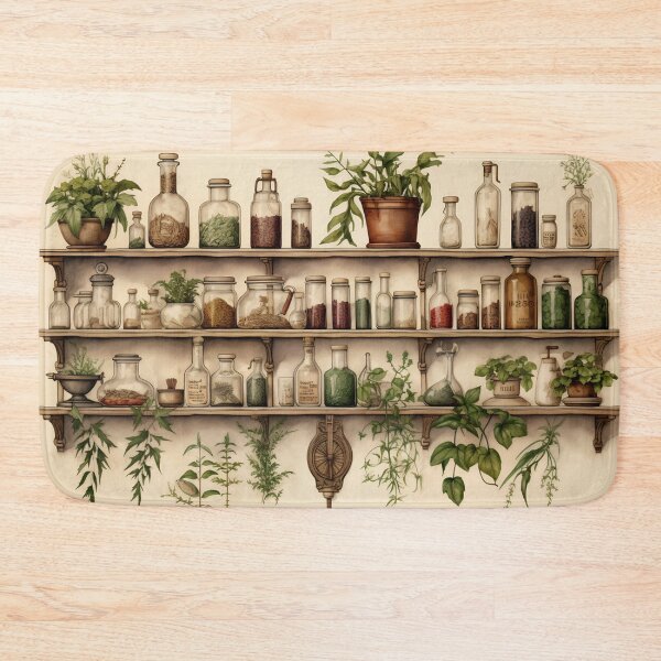 Item preview, Herb collection displayed on shelves designed and sold by anytka.