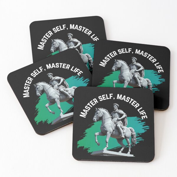 Item preview, Master Self, Master Life - Stoic Philosopher Marcus Aurelius Artwork designed and sold by LexaArtworks.