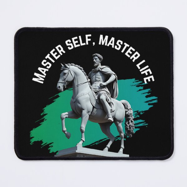 Item preview, Master Self, Master Life - Stoic Philosopher Marcus Aurelius Artwork designed and sold by LexaArtworks.