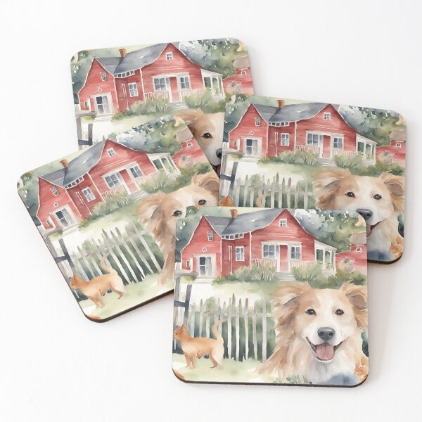 Item preview, Happy Dog and Cat Garden Painting designed and sold by Diclebaybas.