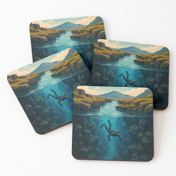 Item preview, Diver Floating in Silfra, Iceland designed and sold by Places On Earth.