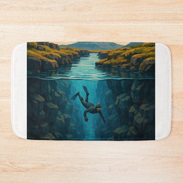 Item preview, Diver Floating in Silfra, Iceland designed and sold by Places On Earth.