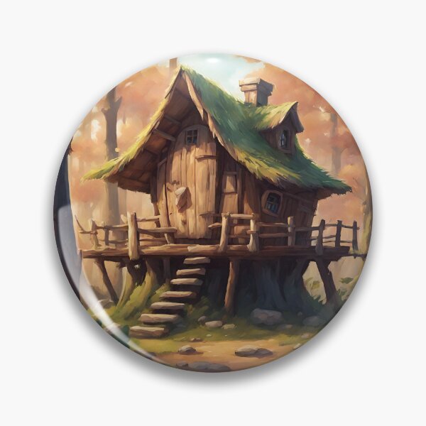 Item preview, Cozy Fairy Tale Treehouse Art  designed and sold by Diclebaybas.