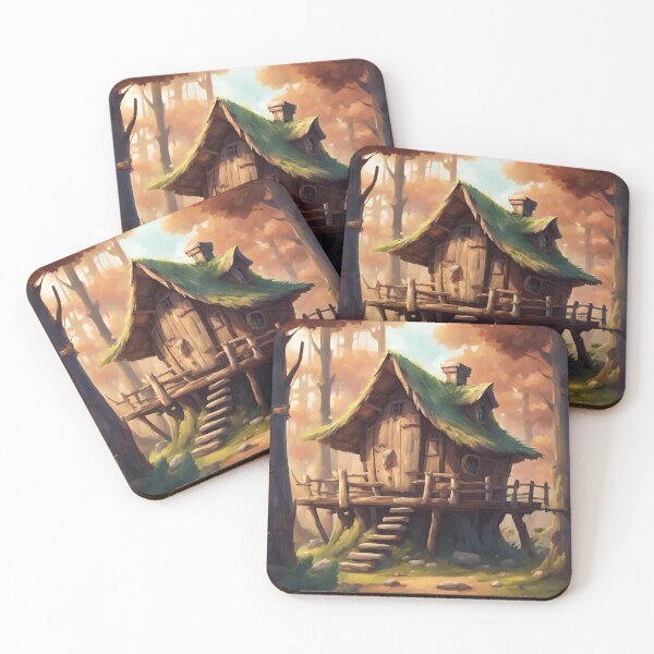 Item preview, Cozy Fairy Tale Treehouse Art  designed and sold by Diclebaybas.
