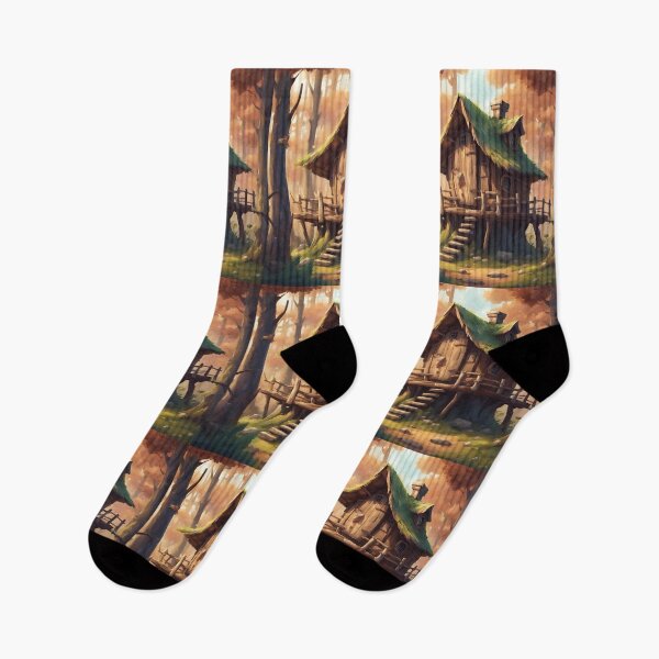 Item preview, Cozy Fairy Tale Treehouse Art  designed and sold by Diclebaybas.