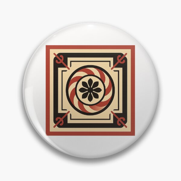 Item preview, Modern Carrom Board Center with Floral Geometry designed and sold by Places On Earth.