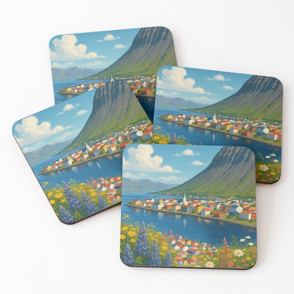 Item preview, Ísafjörður Coastal Village in Westfjords, Iceland designed and sold by Places On Earth.