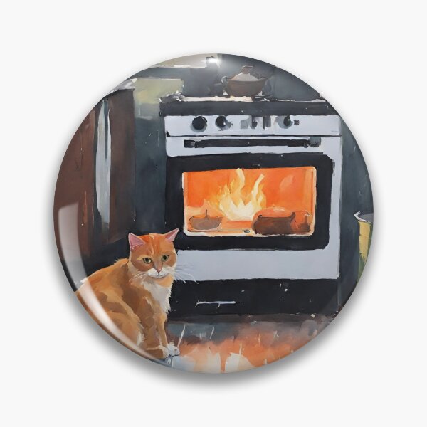 Artikelvorschau, Gemütliche Küche mit Katze und Kamin entworfen und verkauft von Diclebaybas.