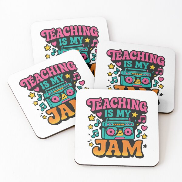 Item preview, Teaching Is My Jam – Fun Retro Back to School designed and sold by Rajasekar.