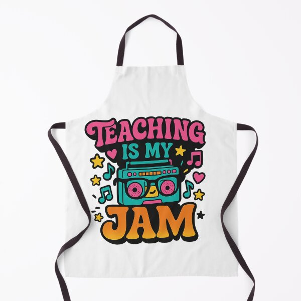 Item preview, Teaching Is My Jam – Fun Retro Back to School designed and sold by Rajasekar.
