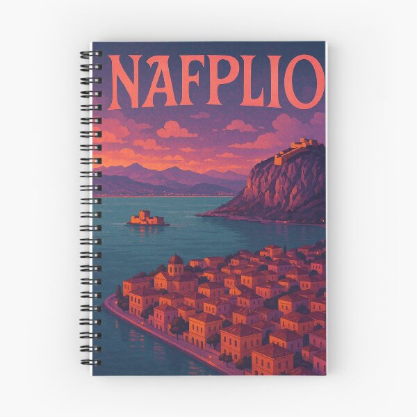 Item preview, Nafplio Coastline and Acronauplia at Dusk, Greece designed and sold by Places On Earth.