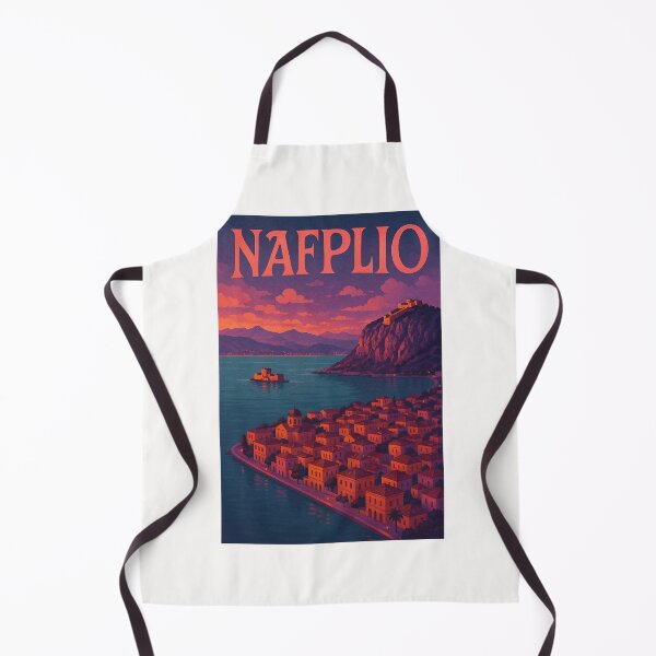Item preview, Nafplio Coastline and Acronauplia at Dusk, Greece designed and sold by Places On Earth.