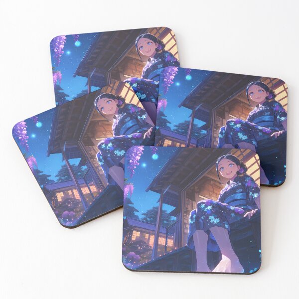 Item preview, Anime Aoi Asahina Danganronpa Game Yukata Wisteria Night Energy designed and sold by earlobejerk.
