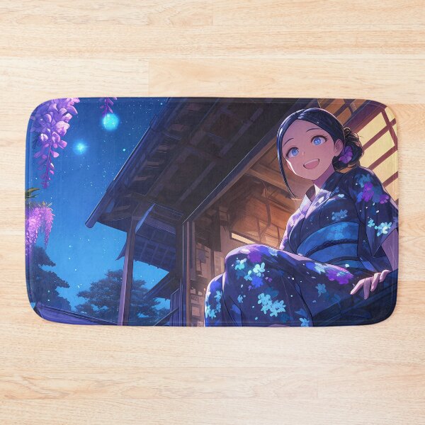 Item preview, Anime Aoi Asahina Danganronpa Game Yukata Wisteria Night Energy designed and sold by earlobejerk.