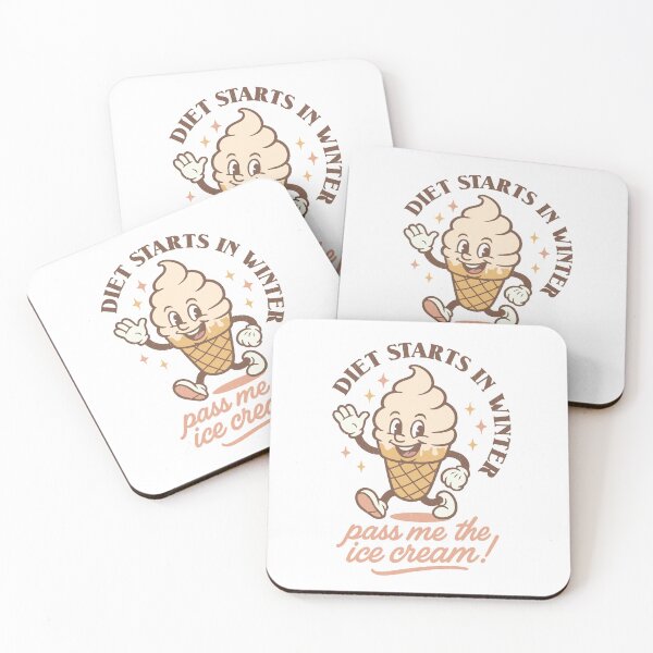 Item preview, Funny Diet Starts in Winter Ice Cream Lover Retro Style Graphic designed and sold by zakugan.