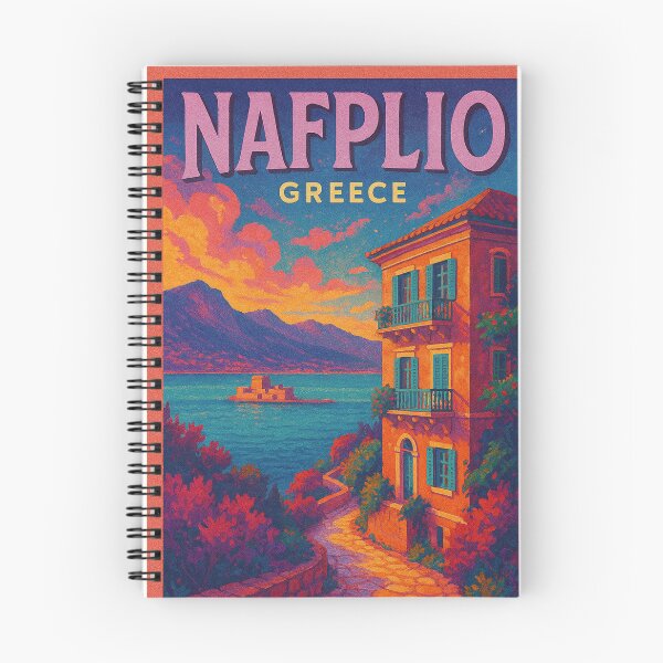 Item preview, Nafplio Seafront with Bourtzi and Peloponnesian Hills designed and sold by Places On Earth.
