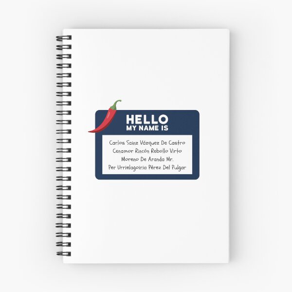 Item preview, Carlos Sainz Jr. F1 Driver Williams Ferrari Full Name Tag designed and sold by heyhuecreatives.