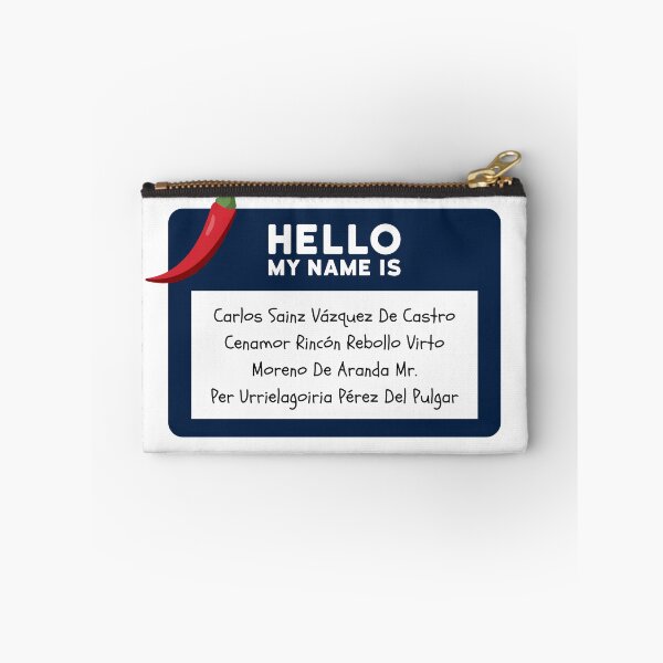 Item preview, Carlos Sainz Jr. F1 Driver Williams Ferrari Full Name Tag designed and sold by heyhuecreatives.
