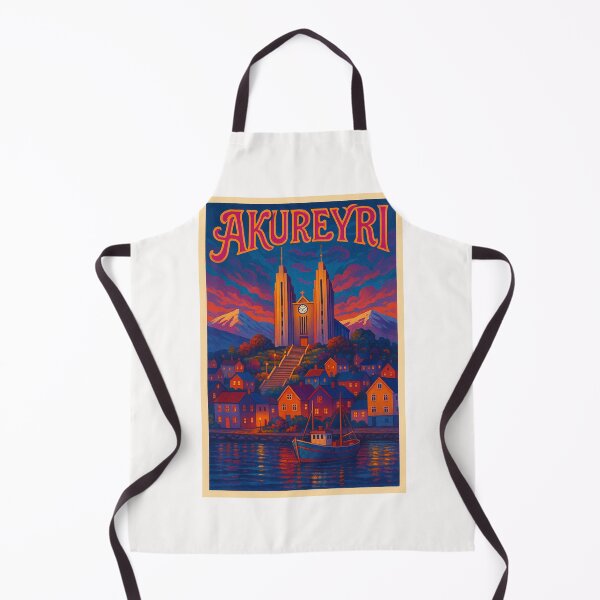 Item preview, Akureyri Church Overlooking Eyjafjörður, Iceland designed and sold by Places On Earth.